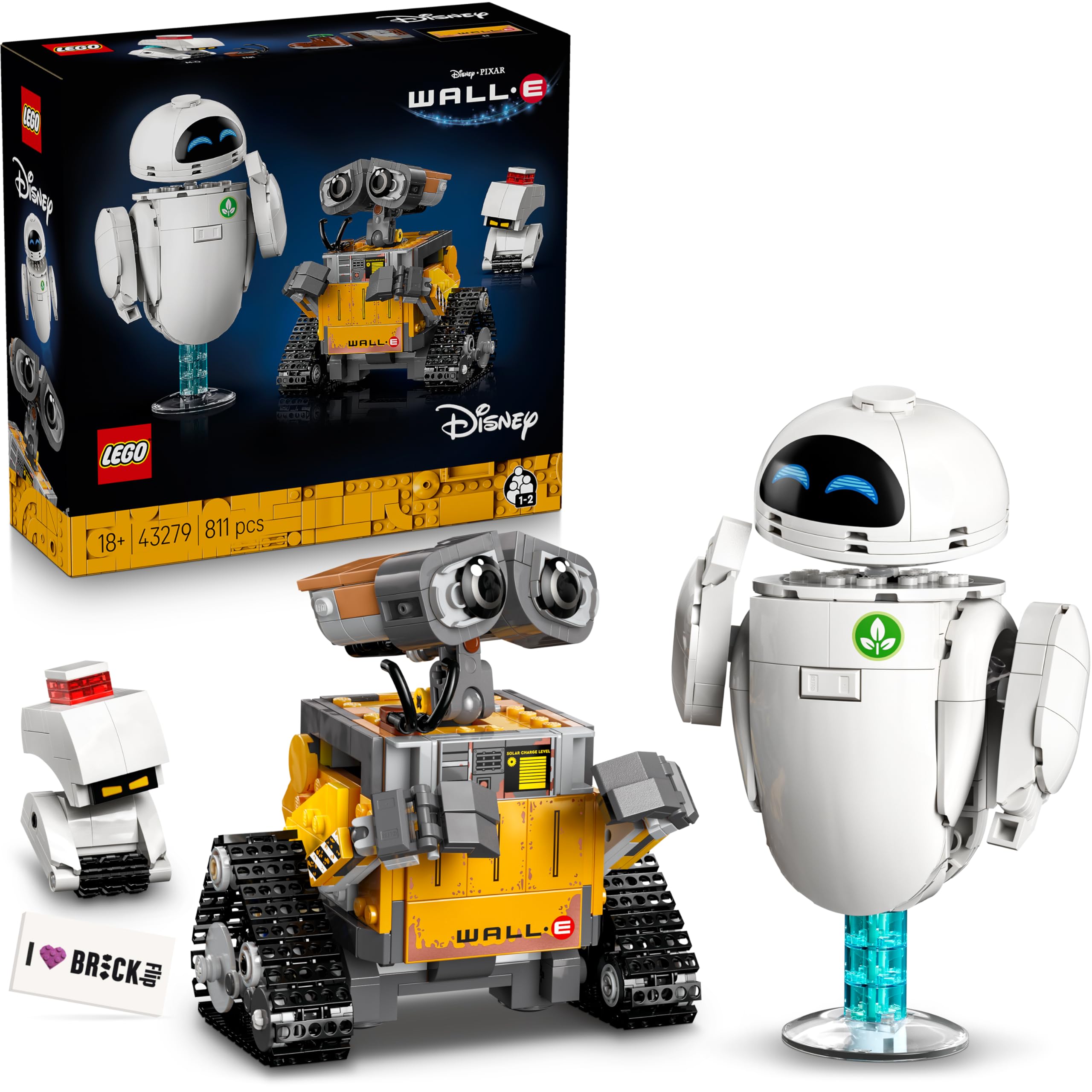 Lego Wall-E and Eve - Wall-E Lego 43279 Set New 2025 (Including