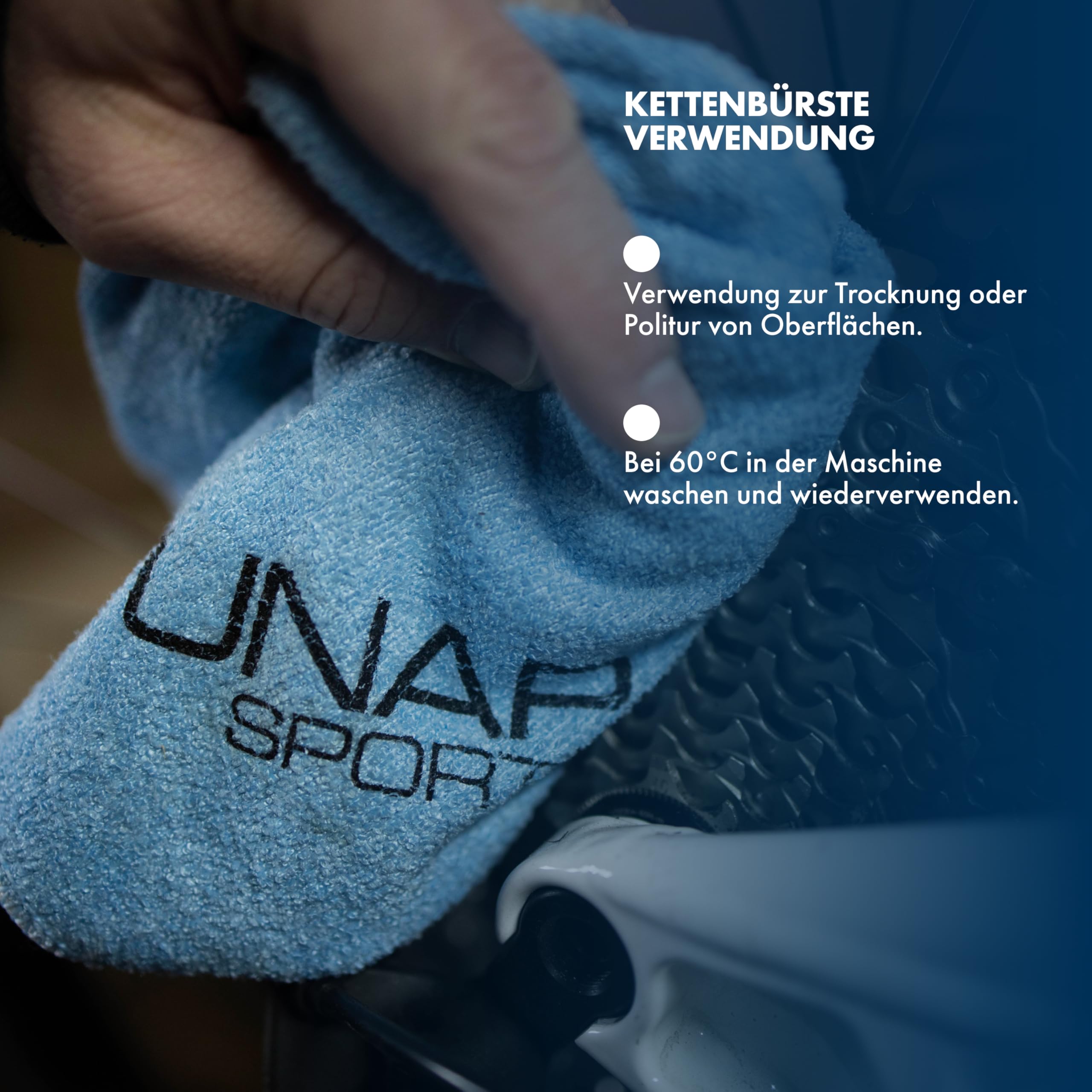 TUNAP SPORTS Rennrad & Gravel-Set | Komplettset für professionelle Fahrradpflege | Kettenreiniger, Kettenwachs Ultimate, Bremsenreiniger & Rahmenpflege | Hochwertige Tasche | Wirkt einfach besser!