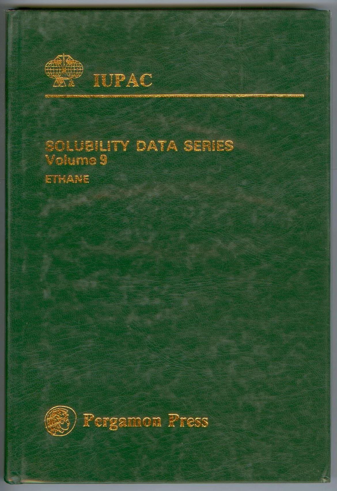 Ethane: 009 (Solubility data Series)