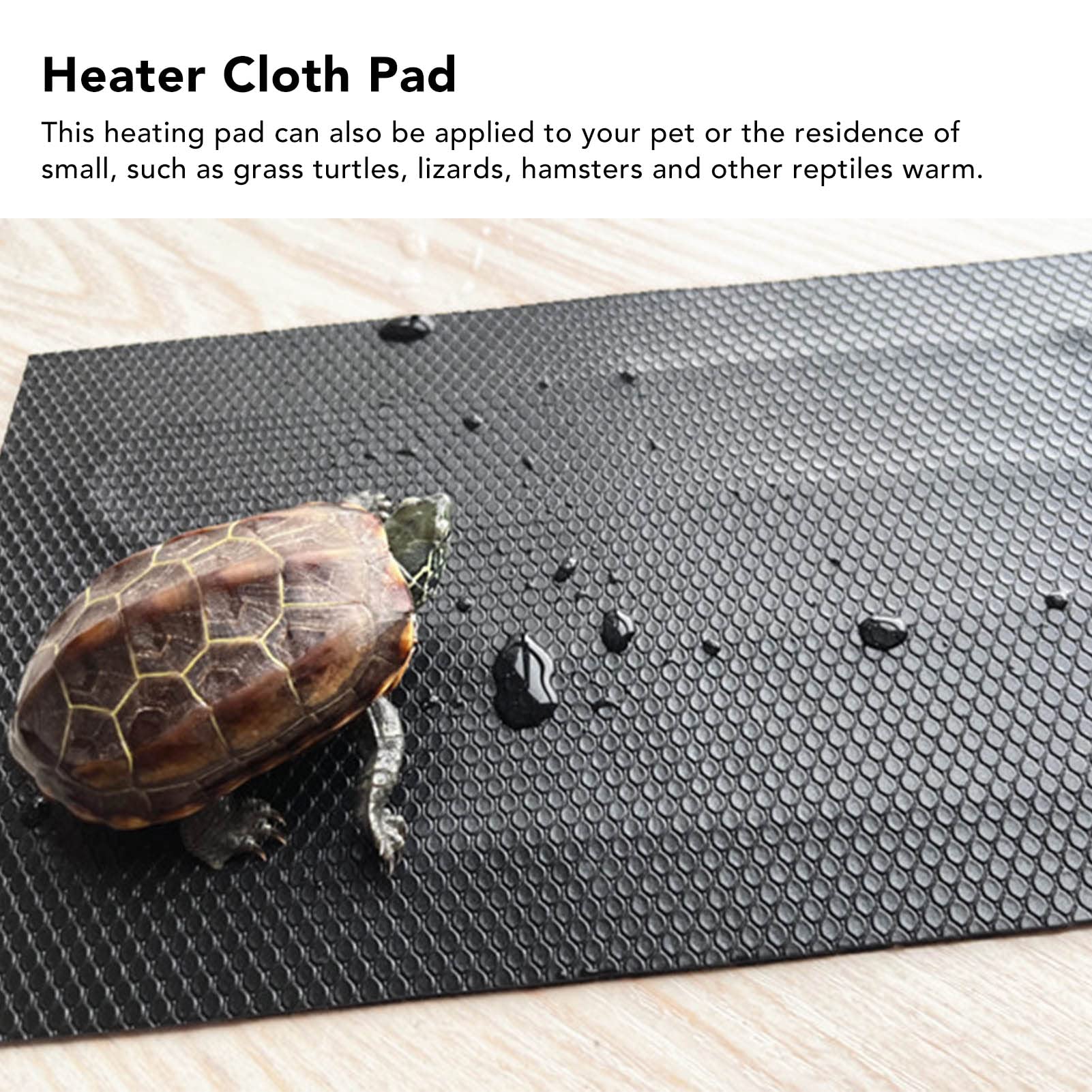 Washable Heating Pad, 4 Gear Temperature Regulating Electric Cloth Heater, Bendable Waterproof Heating Pad, Lightweight, Applicable for Pets and Small Reptiles (15x30cm)