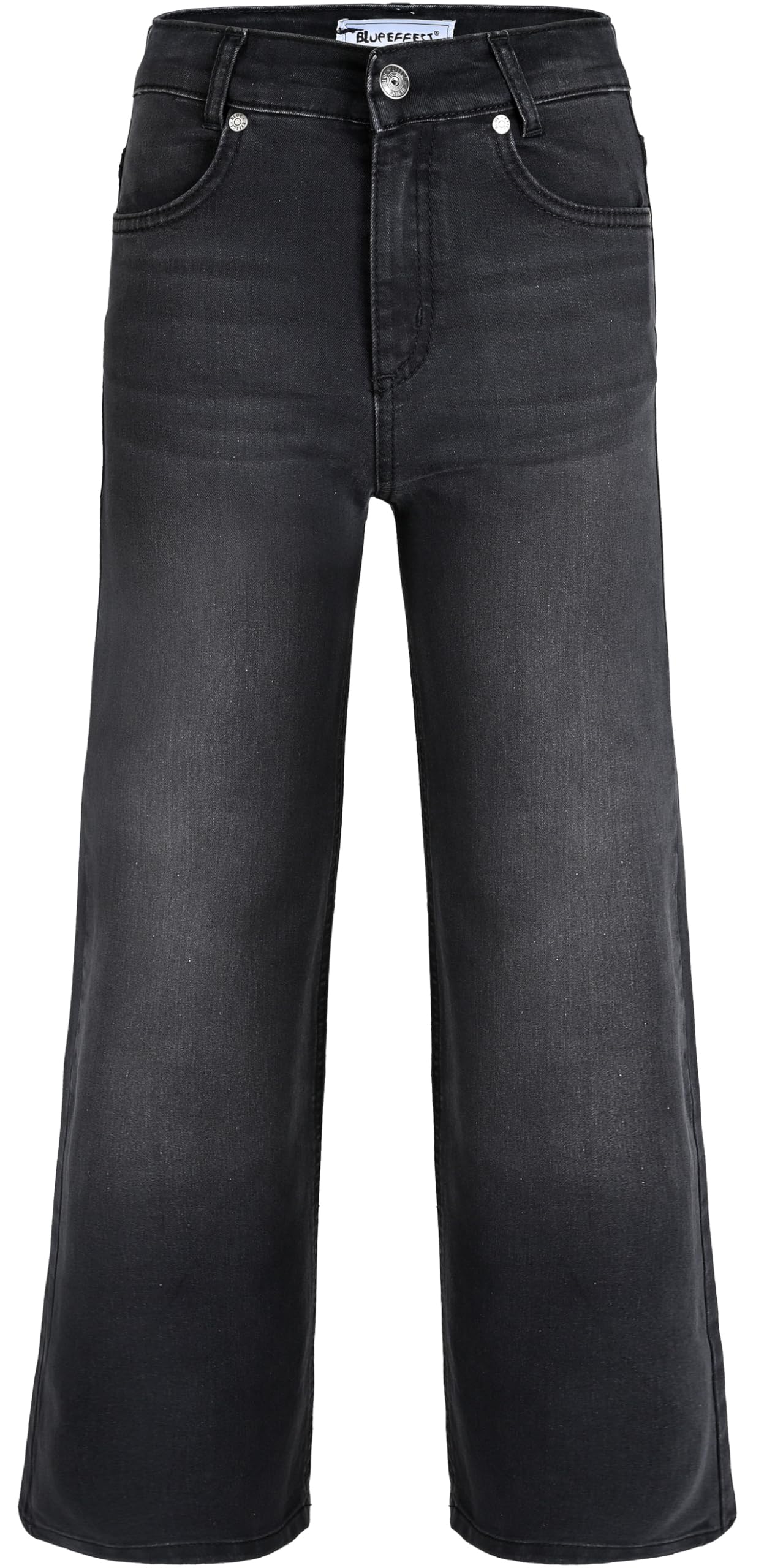 Blue Effect Mädchen Wide Leg Jeans Hose high Waist normal/N, Größe:146, Farbe:Black