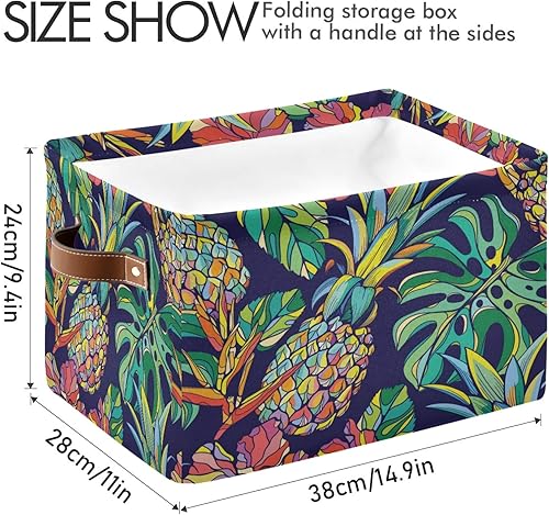 Miniatura 51 de AUUXVA Cesta de almacenamiento de camuflaje militar, caja de almacenamiento de lona duradera plegable para juguetes, cesta organizadora con asas