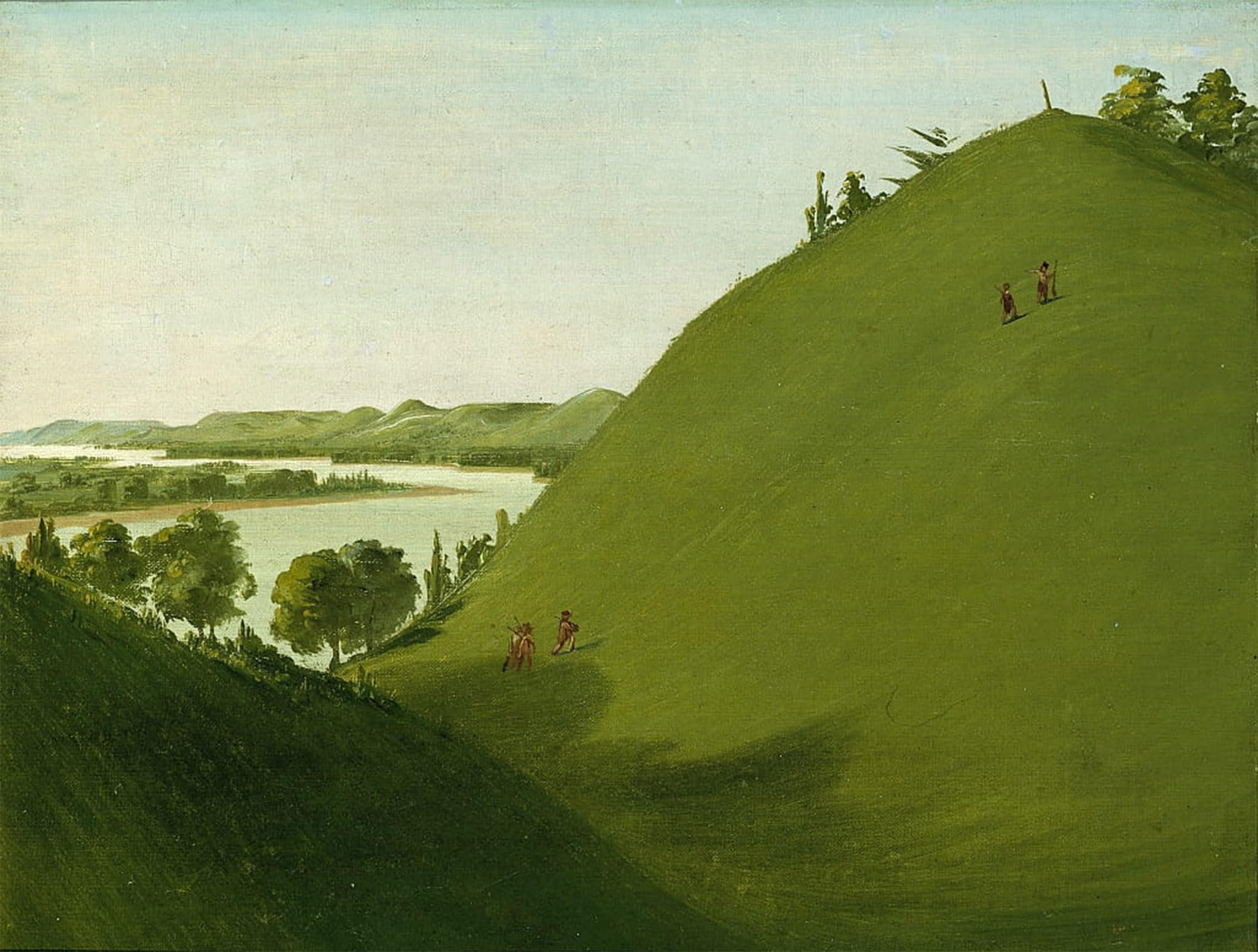 La tombe de Floyd par George Catlin tableau graffiti d'exception pour décoration murale - 5