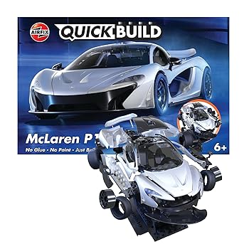 Airfix QUICKBUILD Model Car Kit McLaren P1 White Building Set