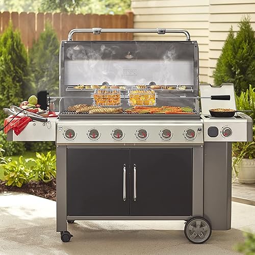 Miniatura 7 de Onlyfire - Juego de 2 cestas de acero inoxidable para la mayoría de parrillas de carbón y gas, se adapta a hexágonos de 12 pulgada, hexagonal de 38