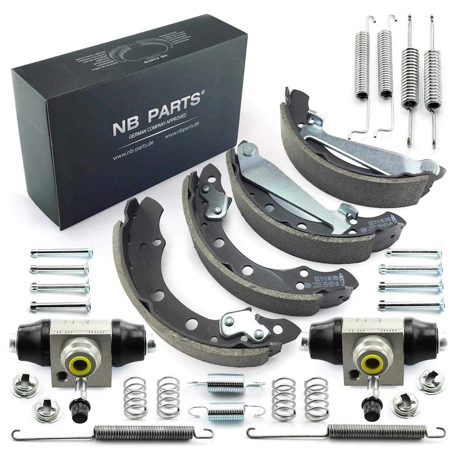 NB PARTS GERMANY 10041071 - Set di ganasce del freno + cilindro del freno + accessori