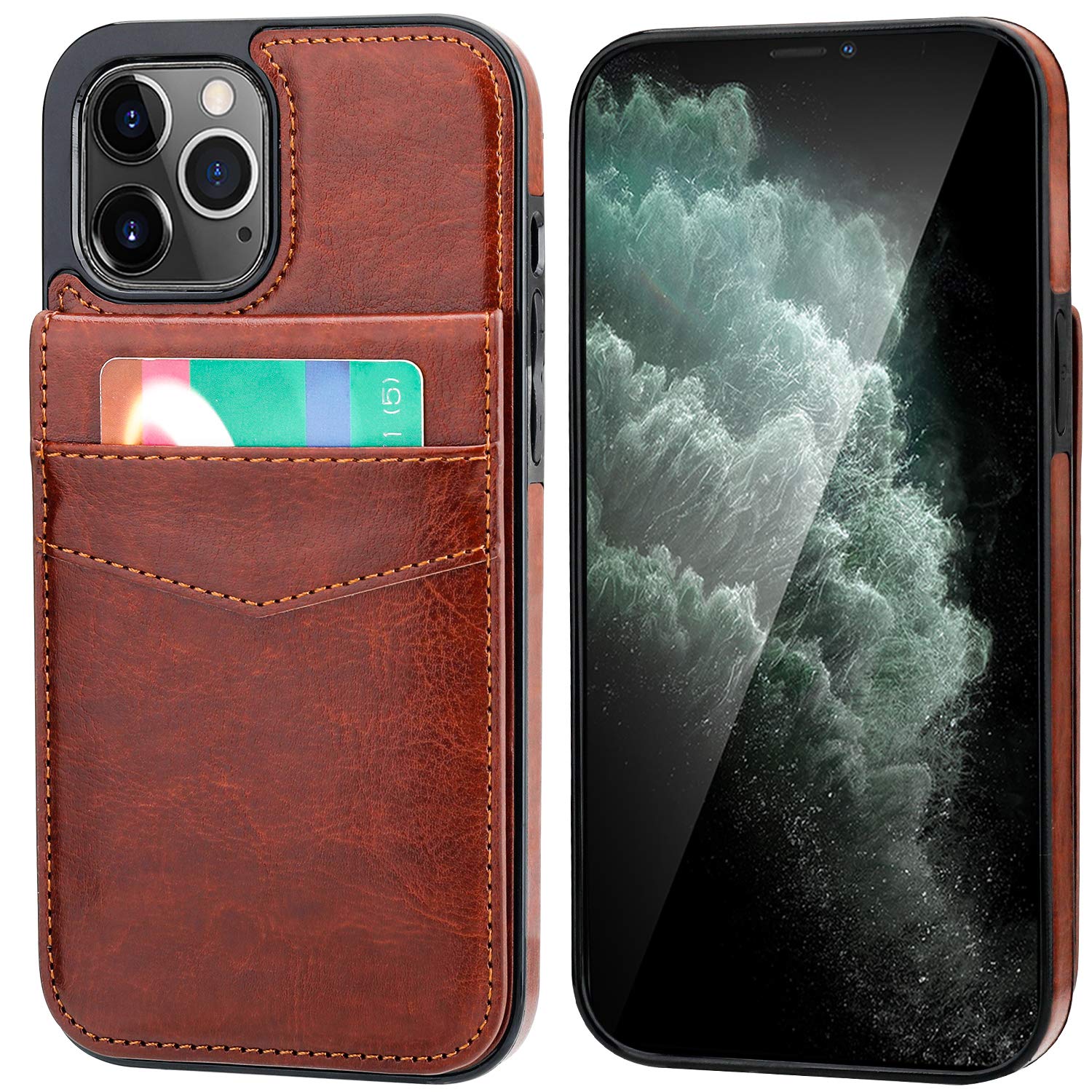 Amazon.co.jp: KIHUWEY iPhone 12 Pro Max対応 ケース ウォレット