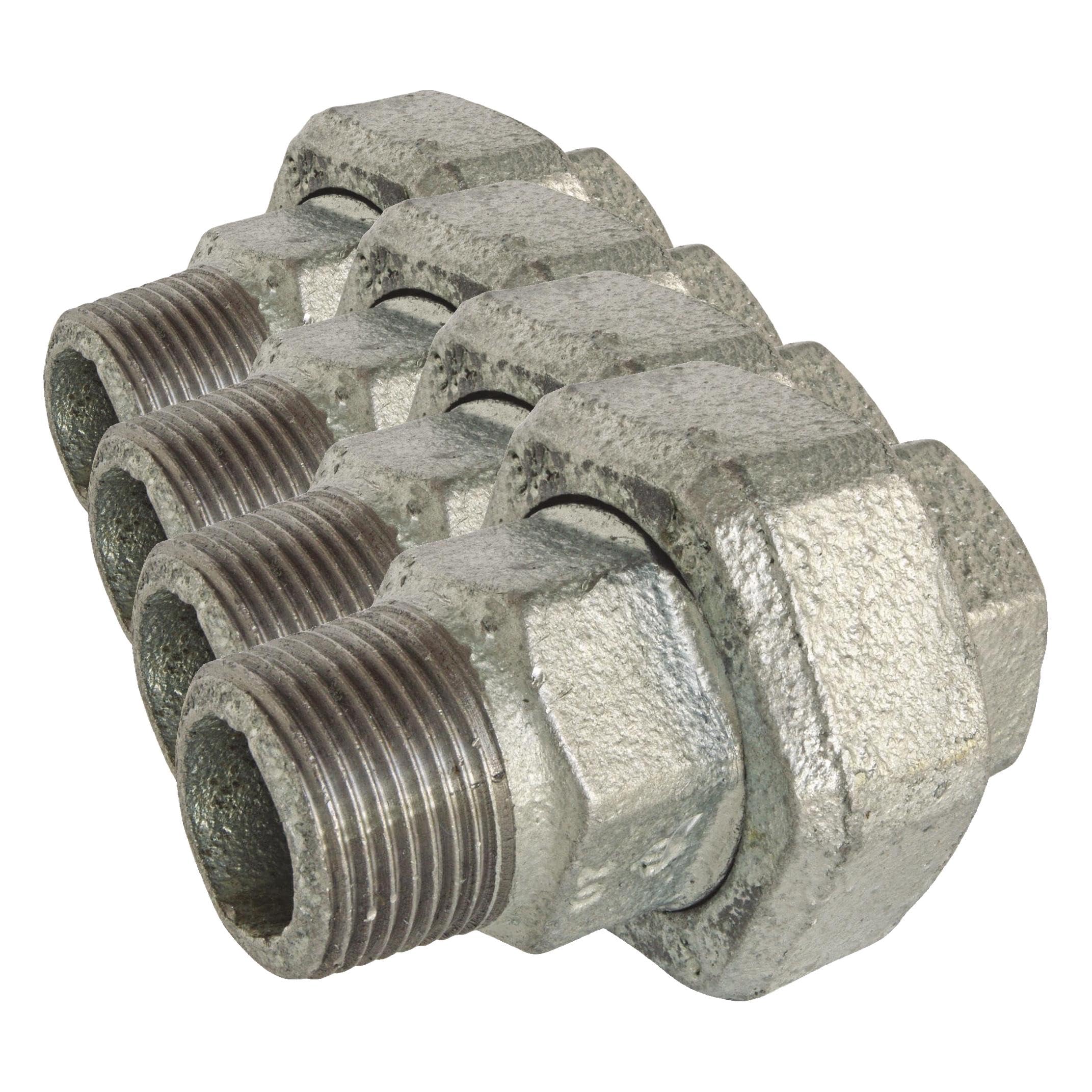 Raccord union conique anti-corrosion en fonte galvanisée SOMATHERM 20/27 - 4 pcs