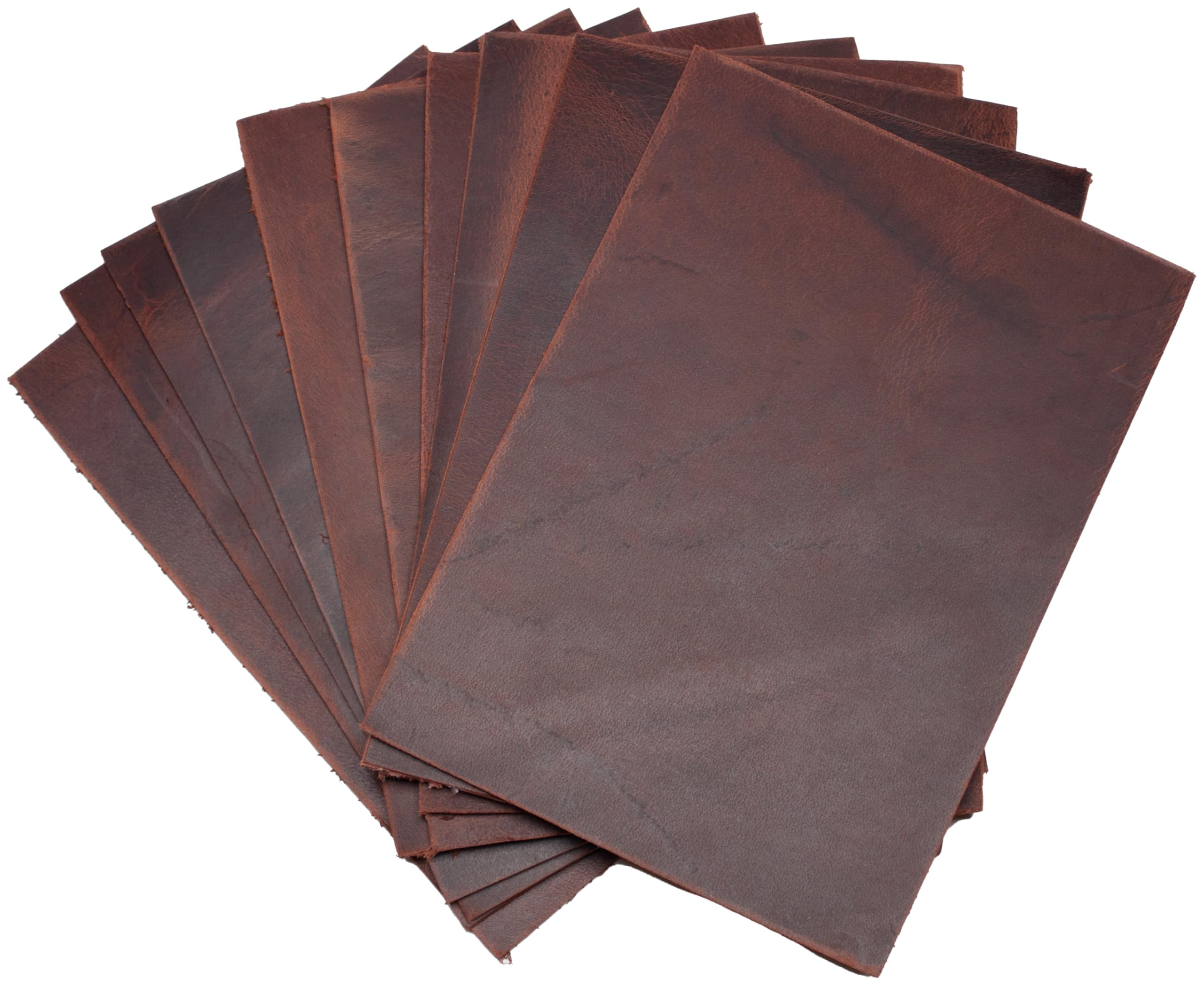 HAPPER STUDIO Cowhide Leather 1.7mm Thickness Pull-Up Crazy Horse Leather Genuine Leather Sheets for Crafts. (10