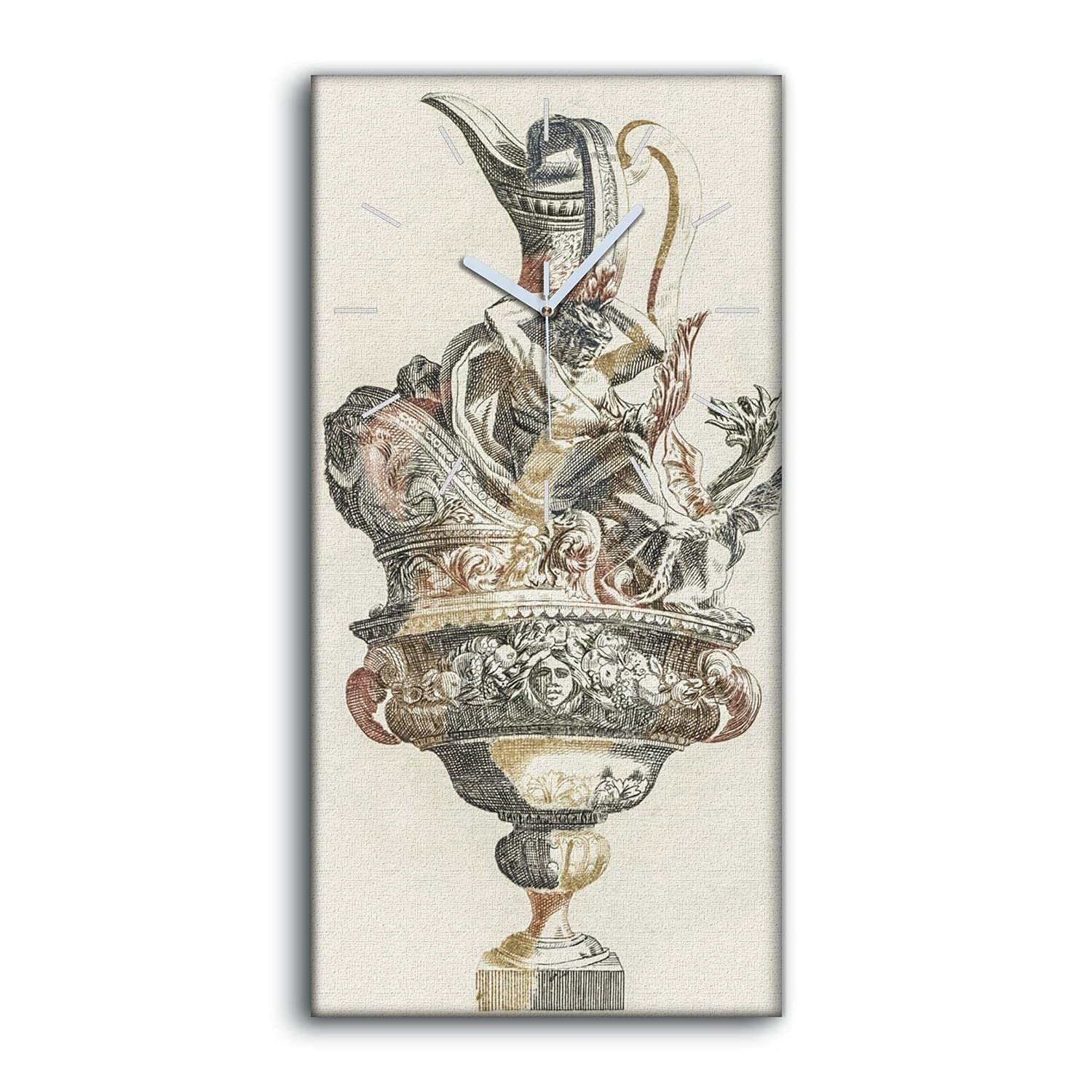 Horloge sur Toile Silencieuse pour Salon et Chambre Décoration Art Moderne Coloray