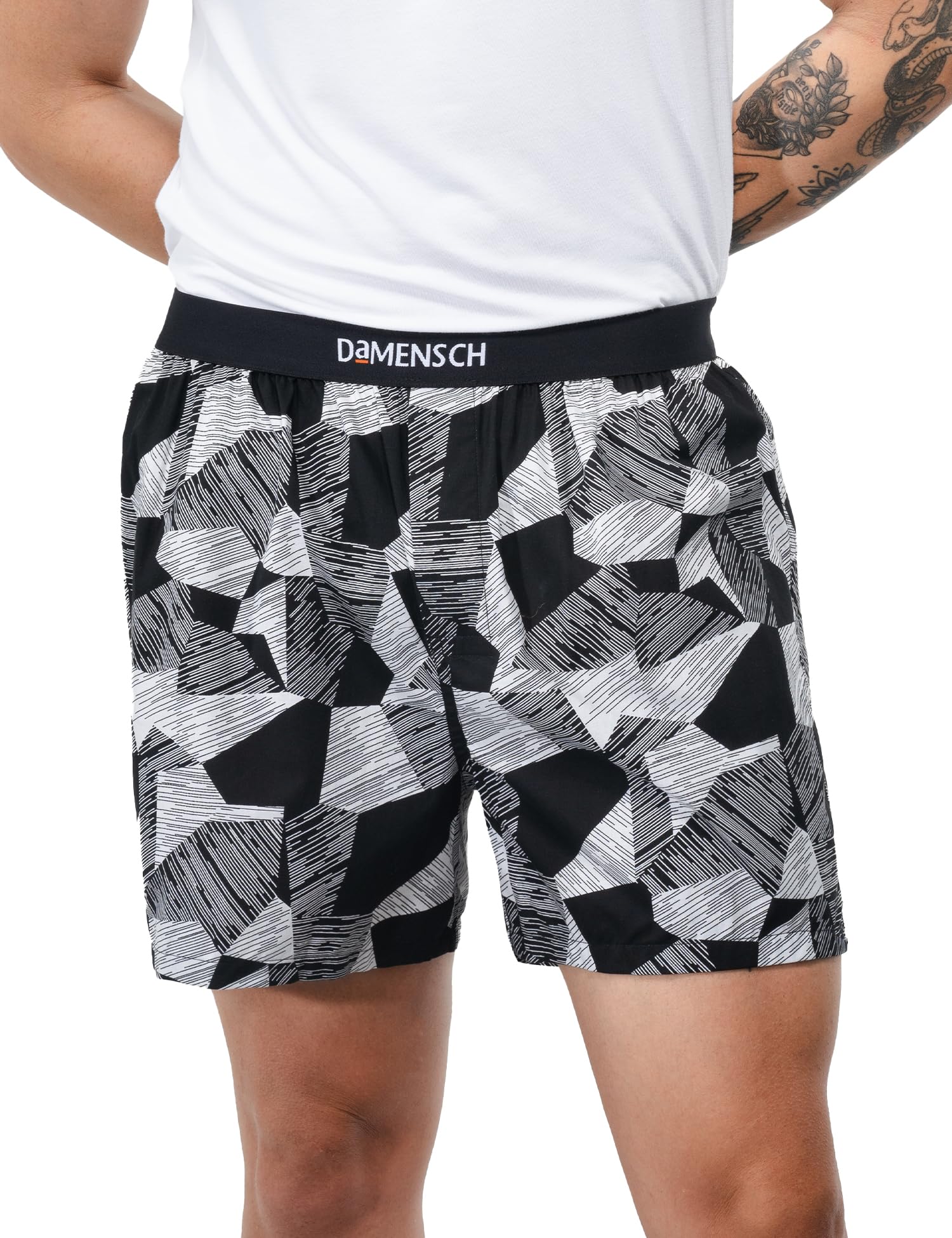 Printed Breeeze Inner Boxers for Men, Ultra-Light Boxers, 100% Cotton Shorts Pant for, Breathable Woven Inner Cotton Shorts.