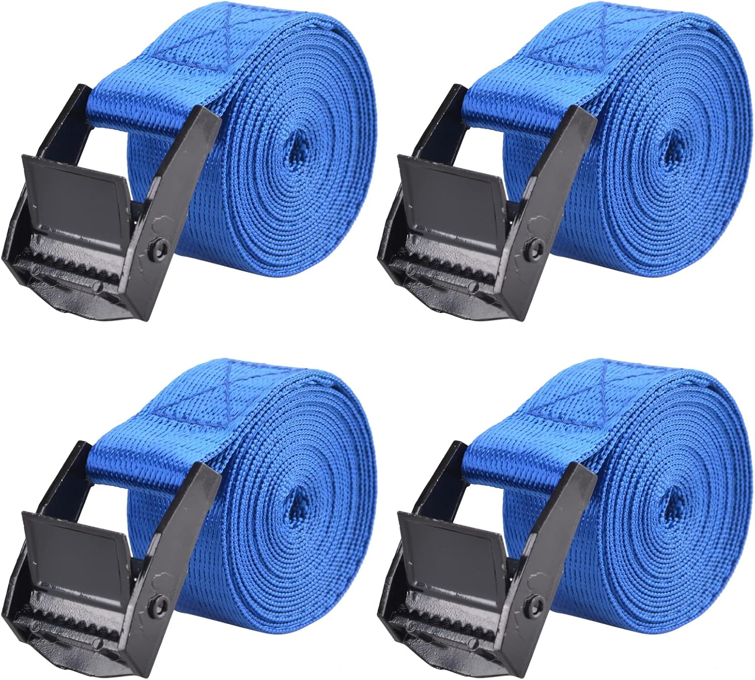 TRIWONDER Cinch Tie Down Strap Lashing Straps Heavy Duty Nylon Straps with Cam