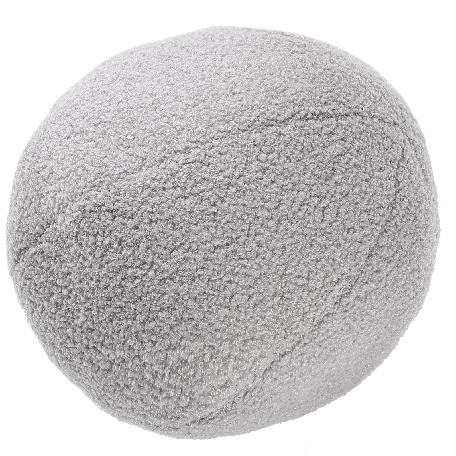 Coussin boule UPKOCH en peluche douce et coton PP de forme ronde moderne pour deco salon