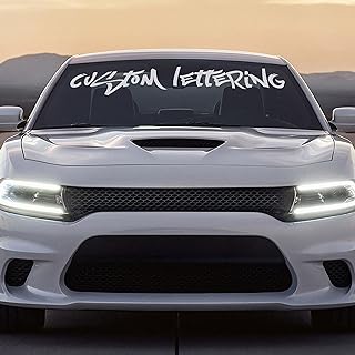 Personalized Custom Windshield Banner Decal (12"-48") for Cars, Trucks, and SUVs