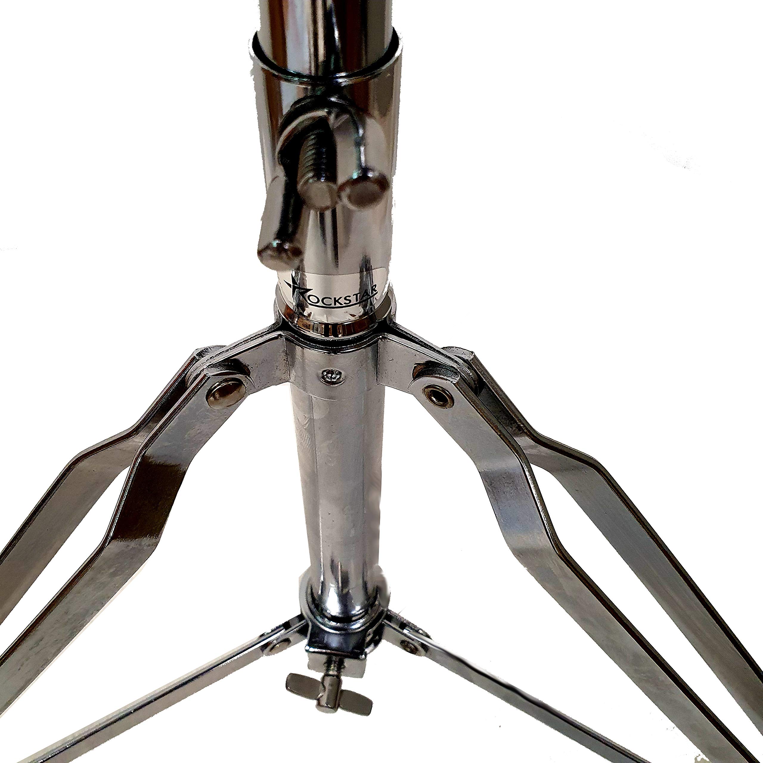 Deep ROCKMUSIC - Asiento Taburete SILLIN Ajustable TR26 para BATERIA ACUSTICA Y BATERIAS ELECTRONICAS con Asiento Acolchado