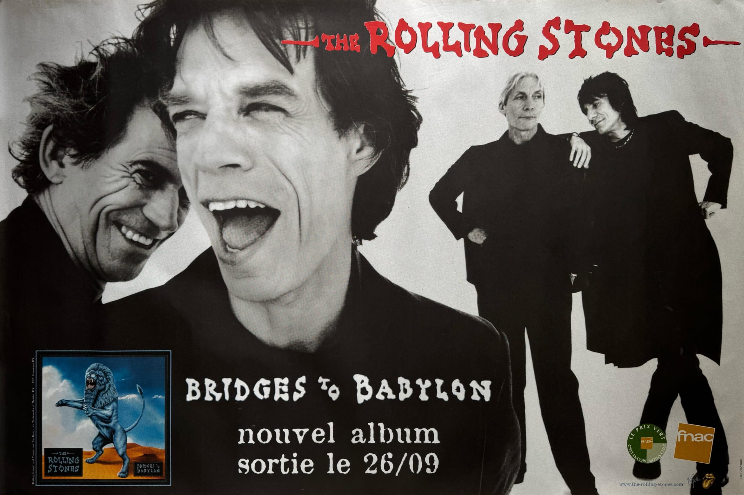 Affiche Rolling Stones poster plié de collection 80x120cm - 2