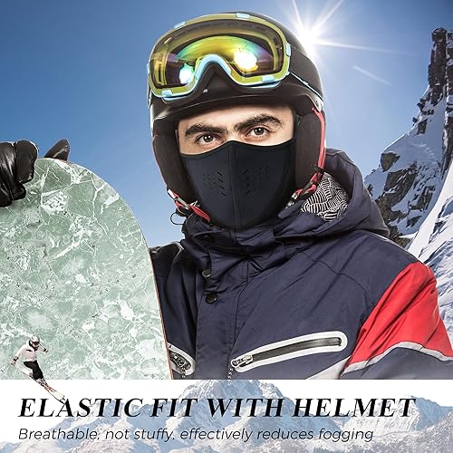 Miniatura 3 de WTACTFUL Balaclava Half Face Mask - Windproof, Breathable & Thermal Protection for Men & Women - for Winter Sports & Outdoors