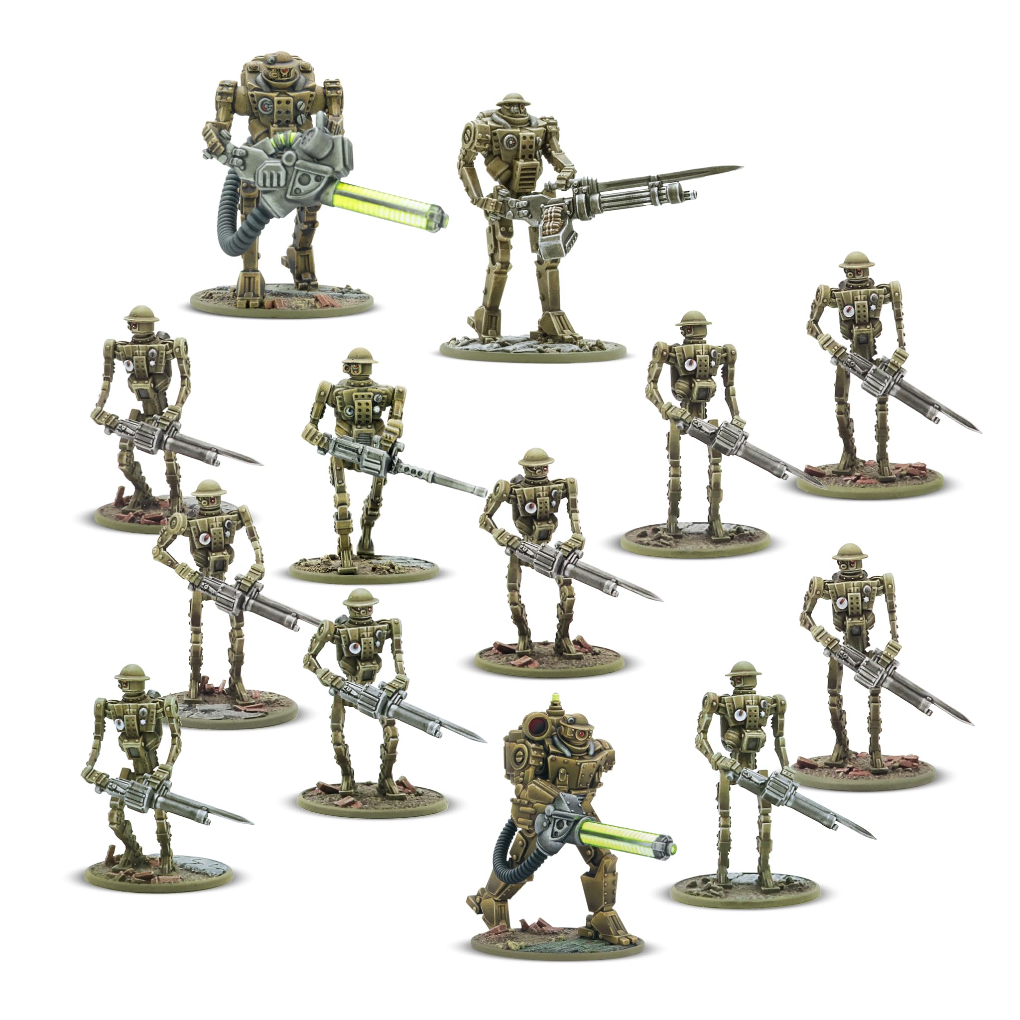 Warlord Games Automated Infantry Platoon - British Commonwealth for Konflikt 47 Highly Detailed Plastic Miniatures