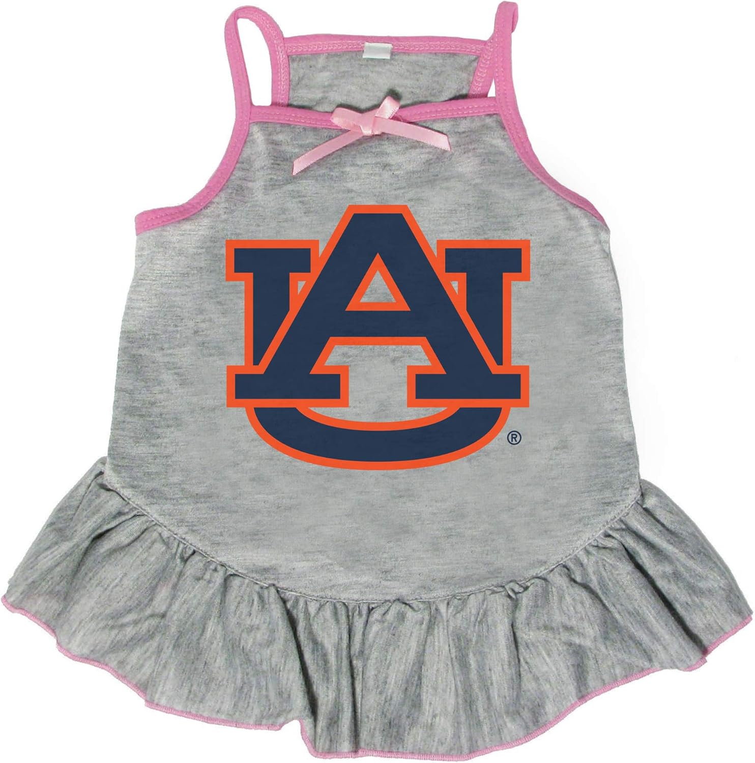 Littlearth unisex-adult NCAA Auburn Tigers Pet Dress with Team Logo, Grey, Small