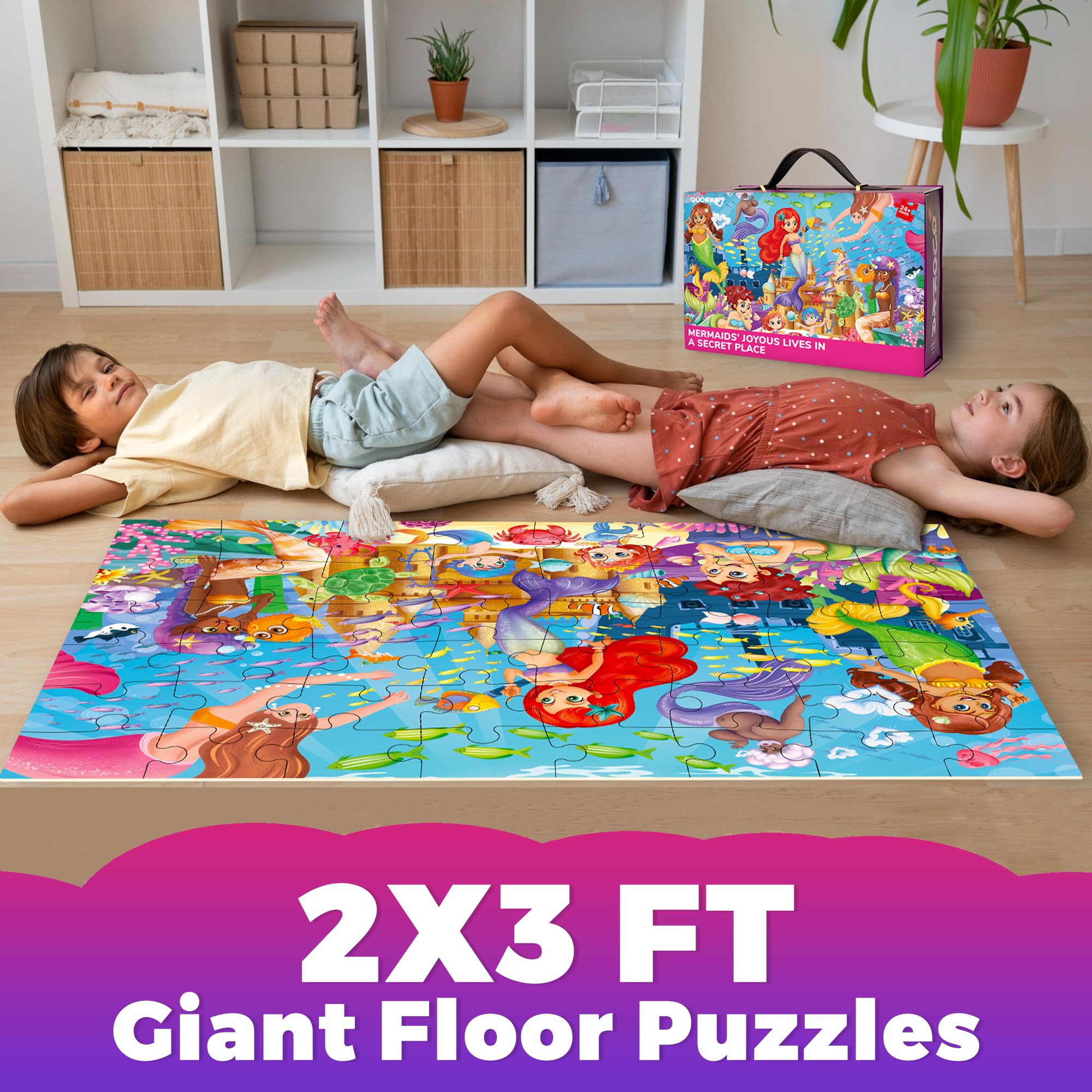 70-teiliges Kinderpuzzle „Ozean“ – Aus Holz, 55x27 Cm, Fördert Konzentration & Motorik, Für Kinder 3–10 Jahre