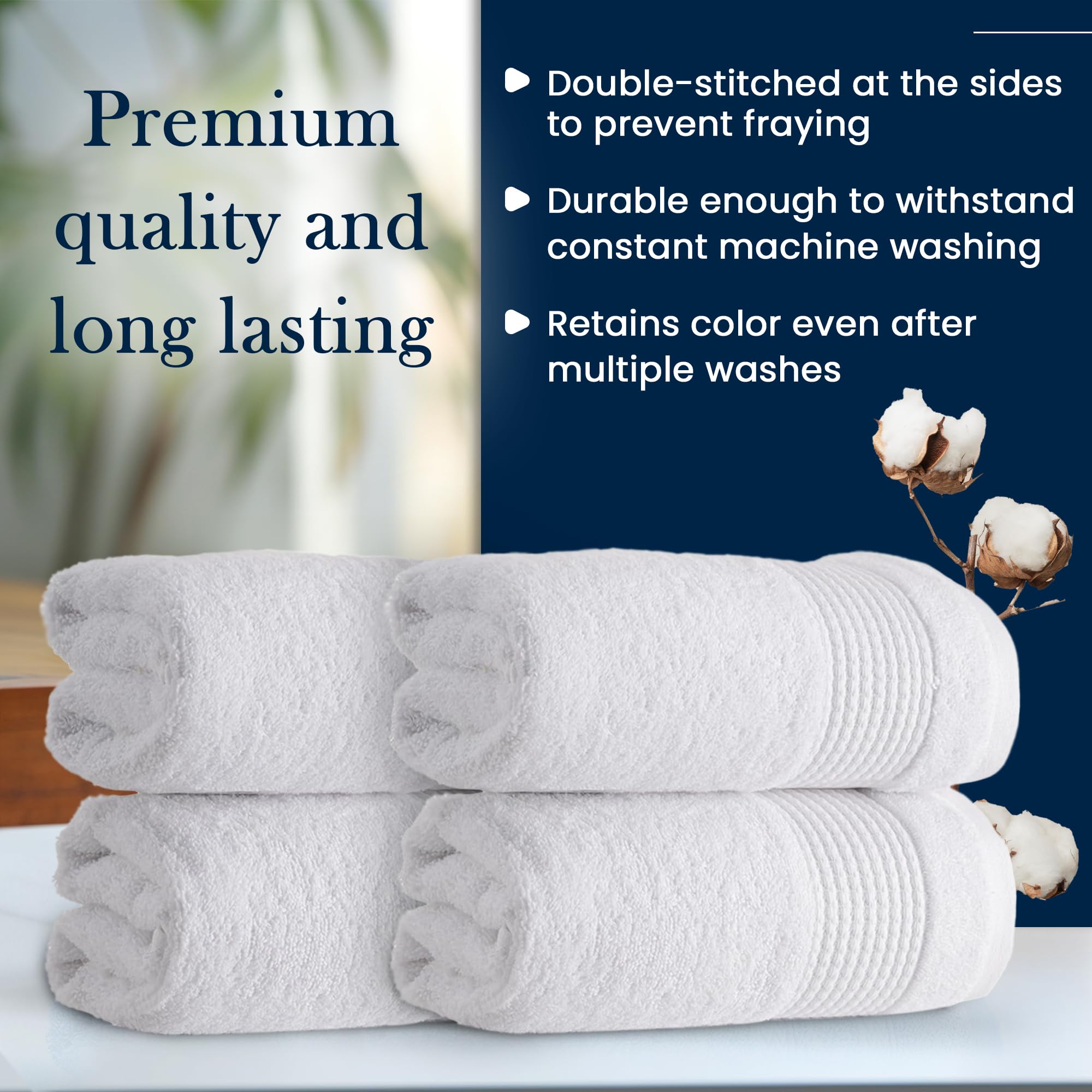 タオル19 Amazon｜ラージ トルコ綿 ハンドタオルセット [4枚パック] (19インチ x