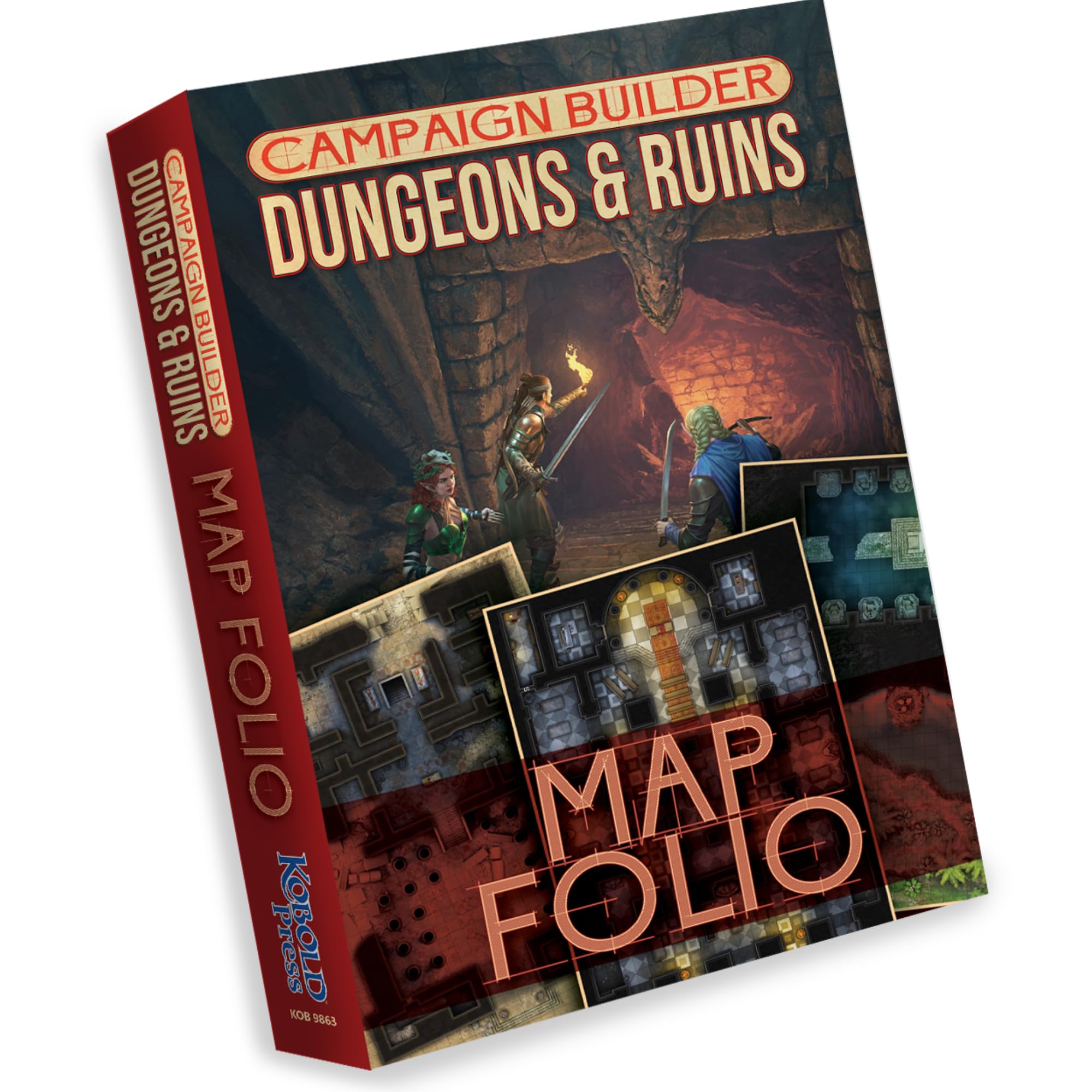 Kobold Press - Campaign Builder Dungeons and Ruins Map Folio Hardcover (VAT Exempt)