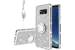 KuDiNi Galaxy S8 Case, Samsung S8 Case For Women Glitter Crystal Soft...