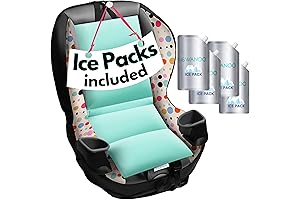 Breathable Car Seat Cooling Pad for Kids and Toddlers - Heat and Sun Cover