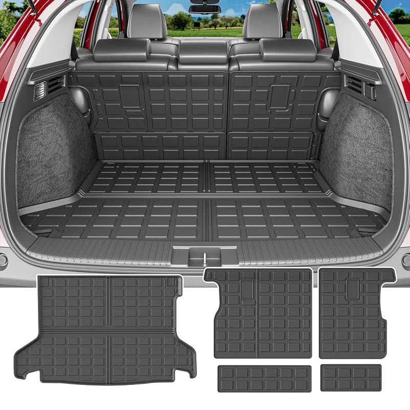 Kit de forro para porta-malas e encostos traseiros powoq compatível com Honda HRV 2016 a 2022
