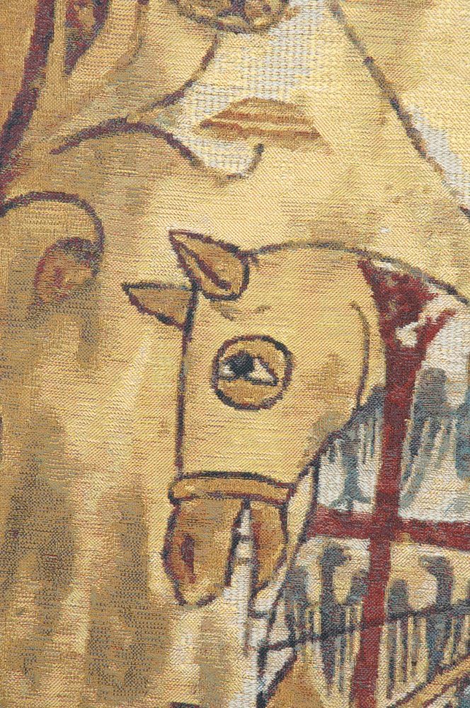 Chevaliers Left Panel Belgian Tapestry Wall Hanging - 38 in. x 26 in. Cotton by Charlotte Home Furnishings