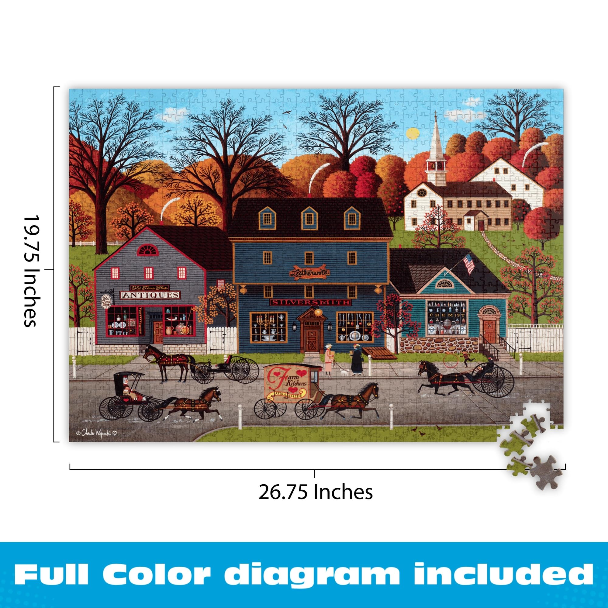 Amazon.com: Buffalo Games – Charles Wysocki Valley Farm Street