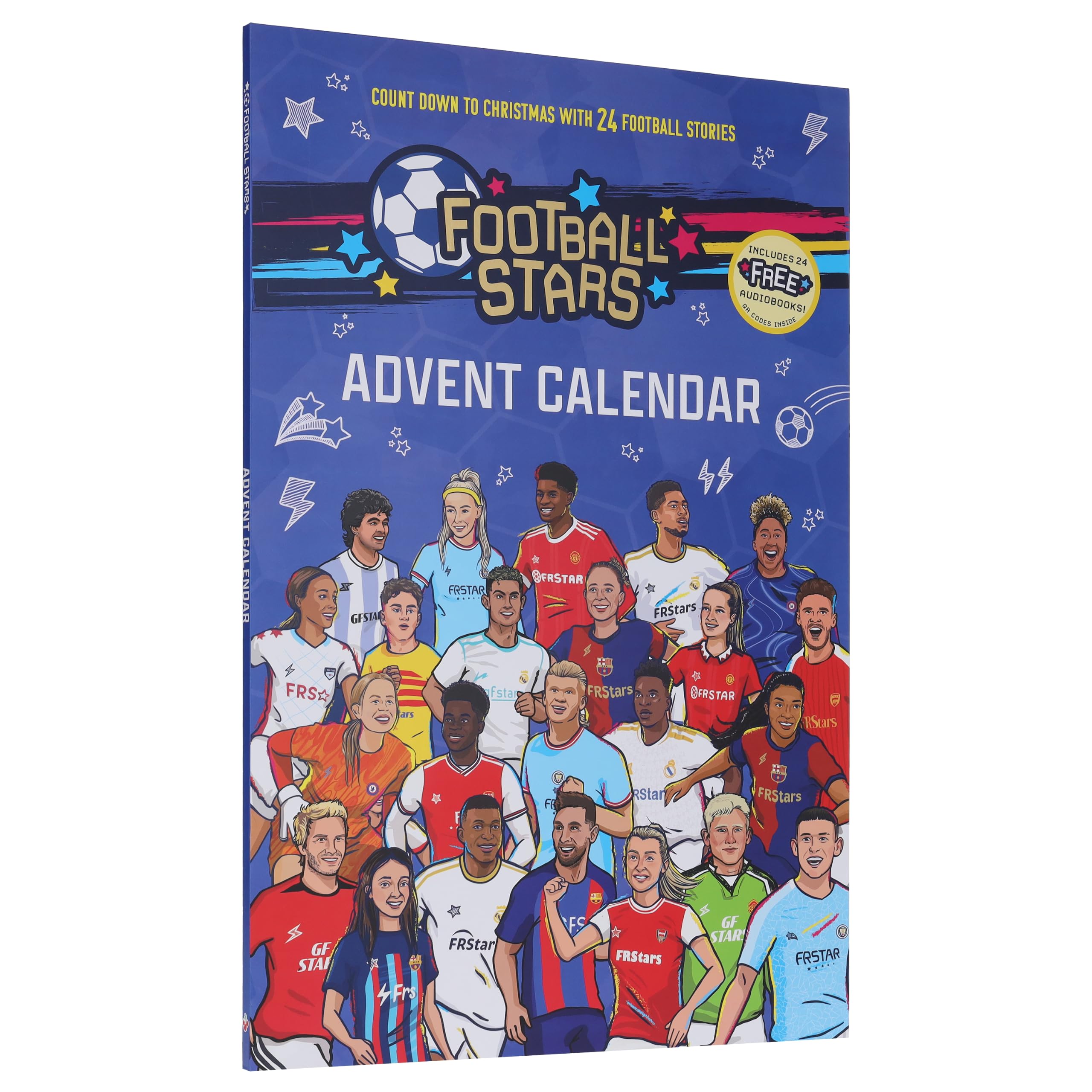 Sweet Cherry Publishing Football Stars Advent Calendar 24 Football Stories And Player Books For Kids By Luke Paton & Harry Meredith - Ages 7-9 - Paperback (Includes 24 Free Audiobooks!)