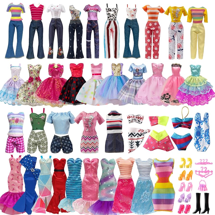 110 Pcs Doll Clothes And Accessories, 11.5 Inch Doll Outfit