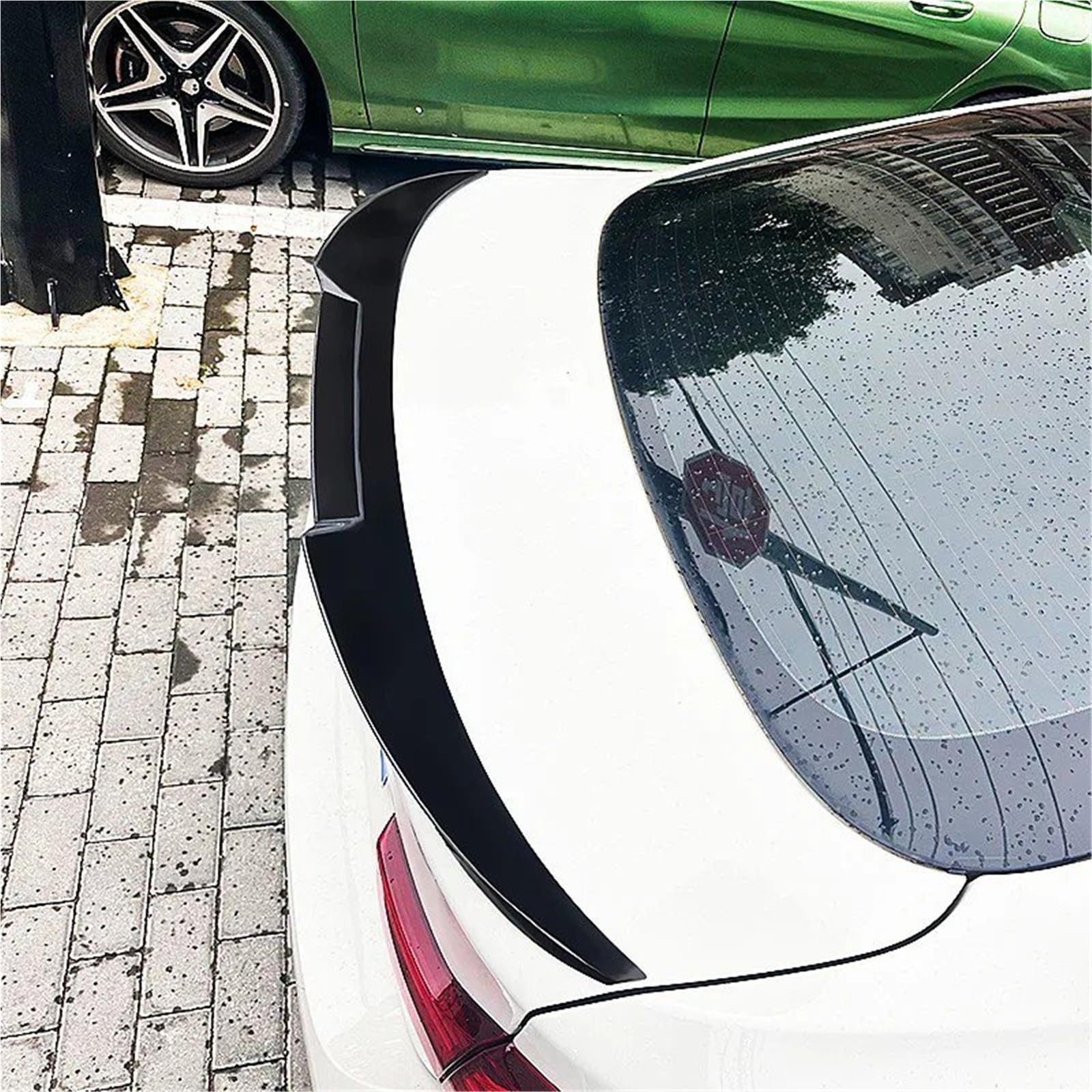 Dla B&MW Seria 4 F36 2014-2020 Lotka Tylny Skrzydło Na Klapie Spoiler Bagażnika Akcesoria Do Modyfikacji Samochodów Spojler Tylny Trunk Wing(Glossy Black)