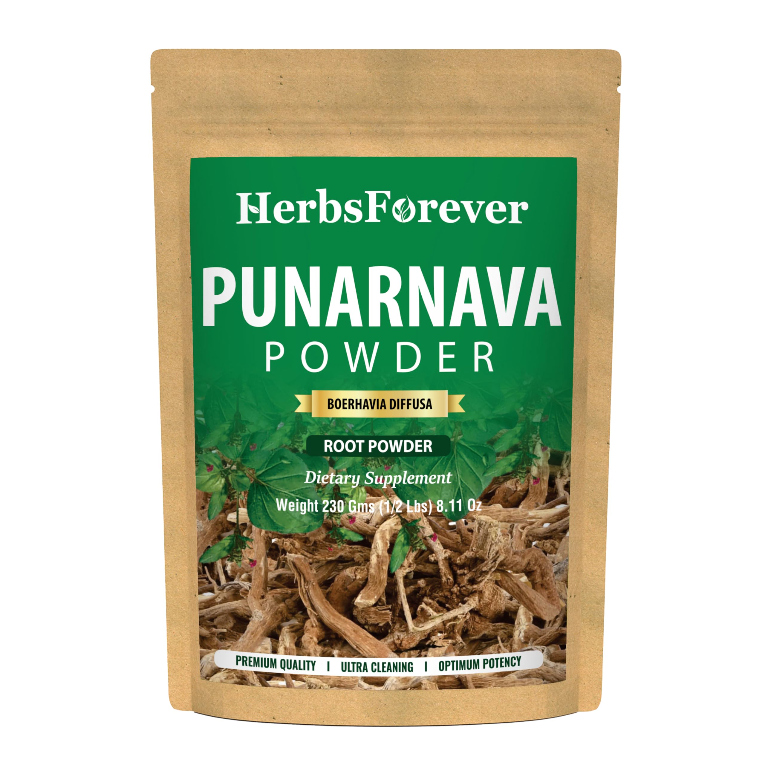 HerbsForever Punarnava(Boerhaavia Diffusa) Root Powder-Liver, Kidney, UTI, Reduce Swelling, Fluid Retention| Wild Harvested,Non GMO - 2X Potency | Ultra Clean,NO Sand & Mud| Steam Treated| 16oz-1LBS — Amazon image 10