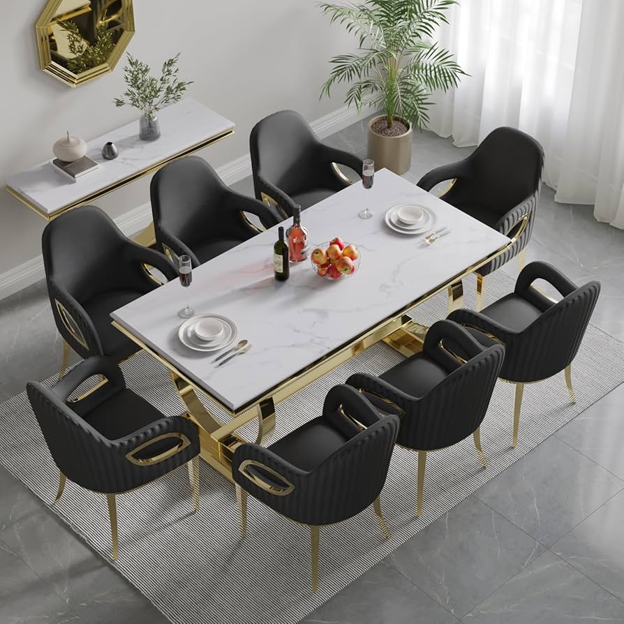 Amazon.com - ACEDÉCOR Dining Chairs with Arms Set of 2