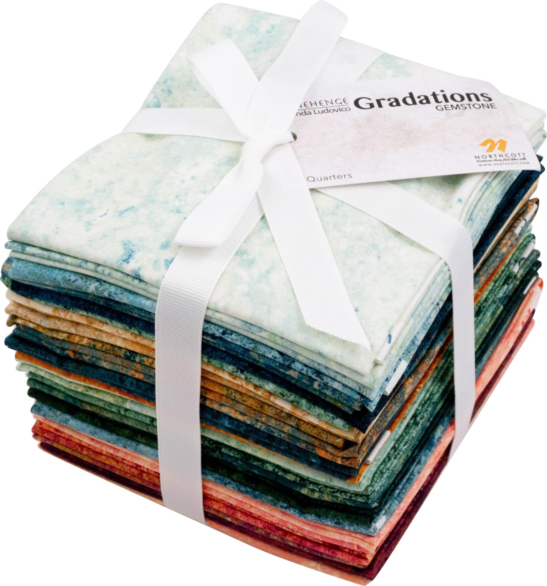 Northcott Assorted Linda Ludovico Stonehenge Gradations Ii Gemstone 24 Fat Quarters Fqgrad24-680