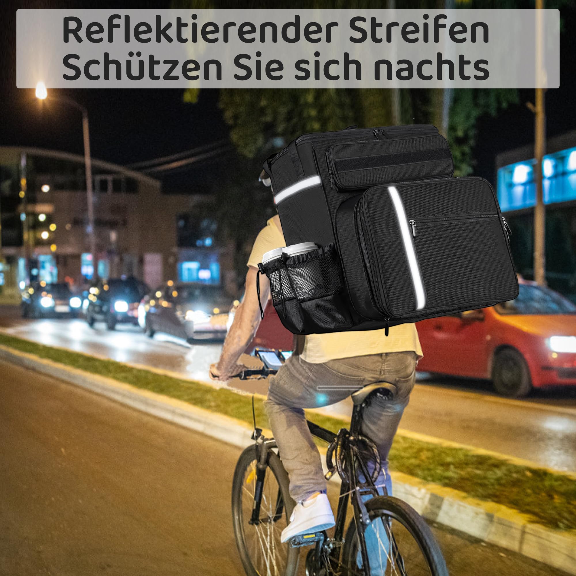 OUUTMEE Liefertasche für den gewerblichen Gebrauch, Thermo-Pizzatasche