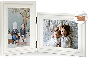 5x7 Double Photo Frame, Wall Mounted or Desk-top Display