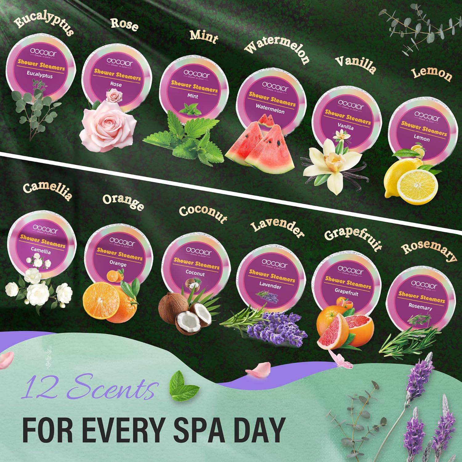 docolor Shower Steamers Aromatherapy 8 Pack Gifts for Women Mother Day Gift Mom Men, Birthday Gifts for Her Stress Relief Home Spa, Lavender Natural Essential Oil Self Care Relaxation Shower Bombs - Image 3