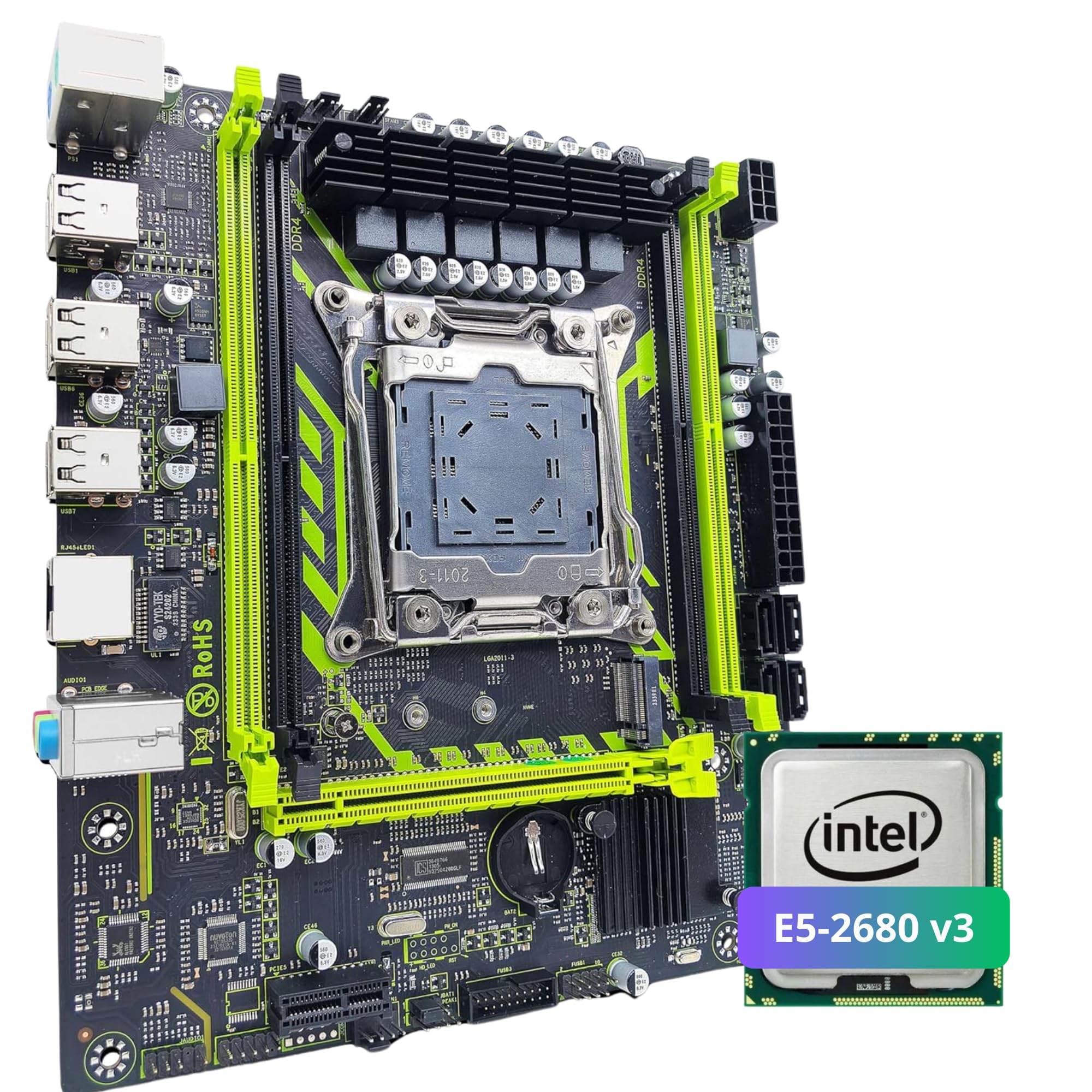 QUASAR X99-8D4, Placa-Mãe LGA2011-3, Suporte Xeon V3/V4, DDR4