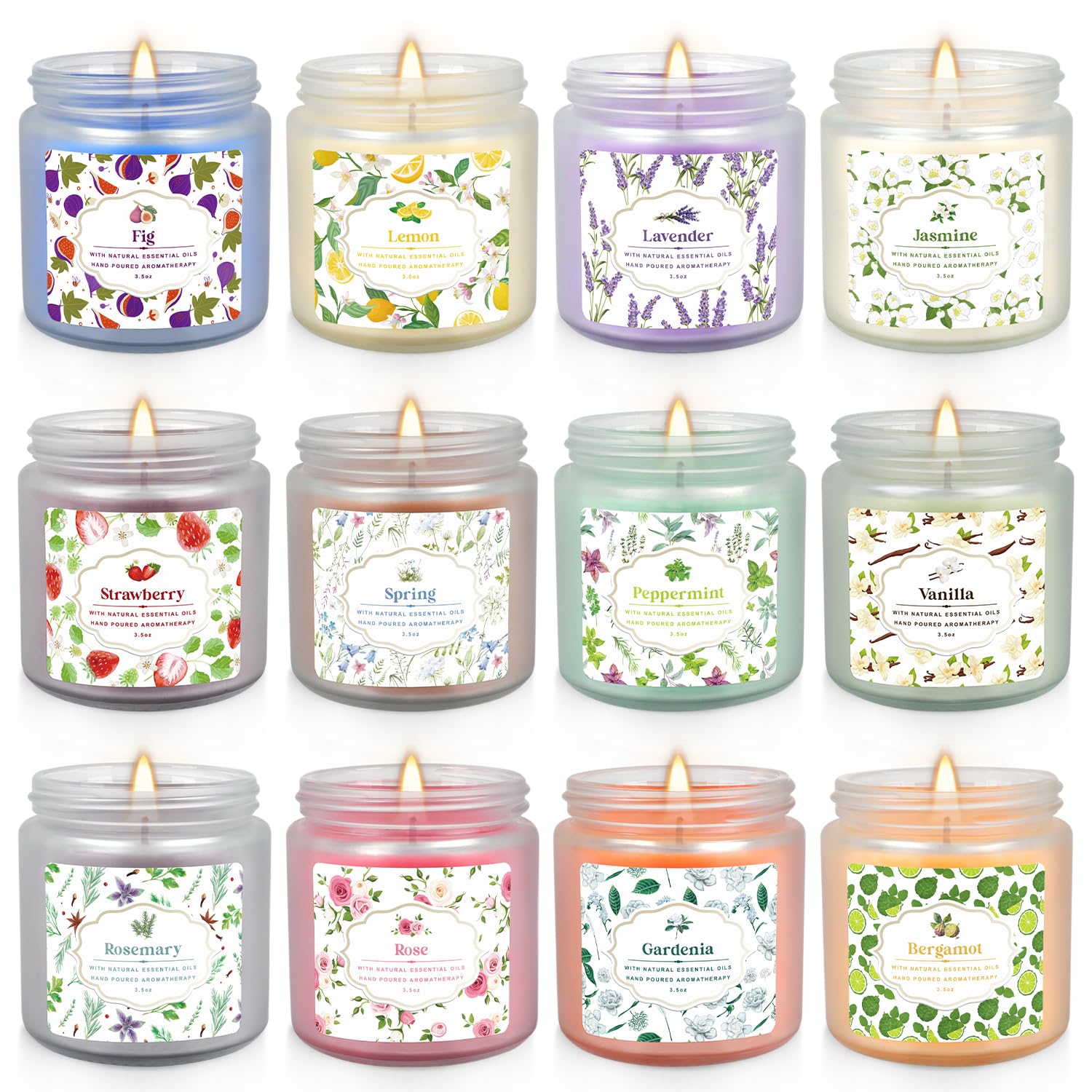 Natural Essential Oil Scented Candles