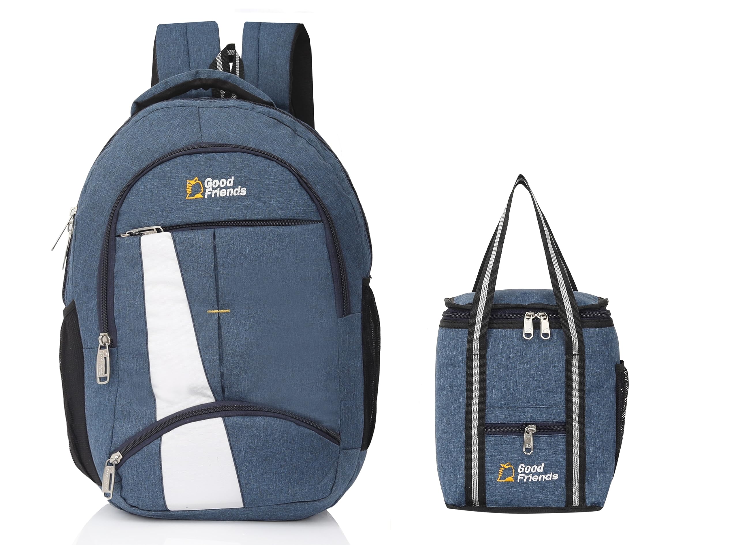 Good Friends Water Resistant 35L Laptop Backpack School College Office Backpack and Insulated Tiffin Bag everyday use for Boys & Girls (B0CHBZK8HY) Amazon Price History, Amazon Price Tracker