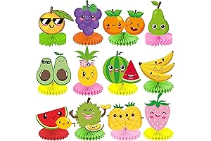 Tutti Frutti Party Honeycomb Centerpieces: Summery Tropical Accents