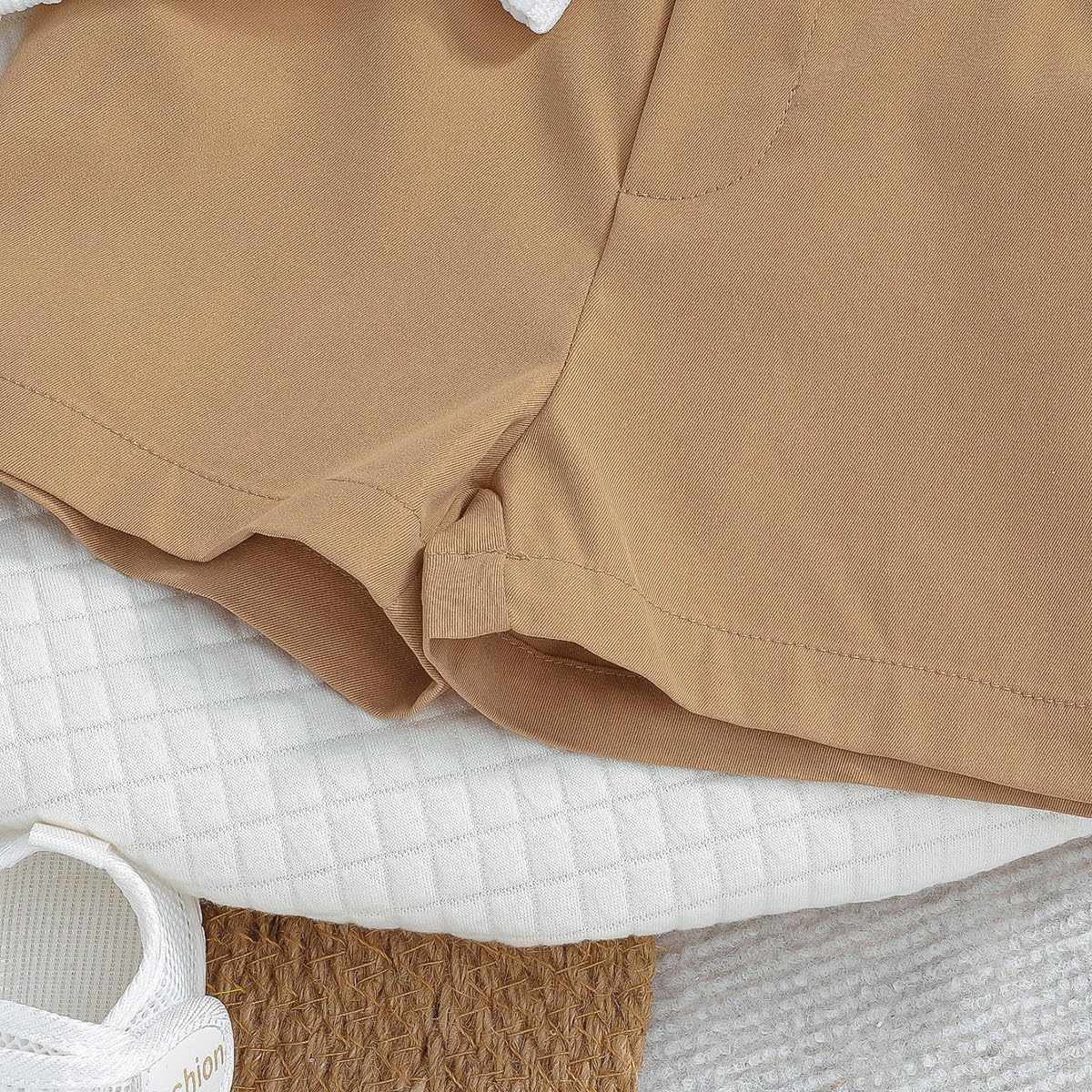 Conjunto Verano Ropa para Bebé Niño Lindo Polo con Estampado de Oso + Cintura Elástica Pantalones Cortos y Bolsillos 2 Piezas Trajes de Primavera — view 6