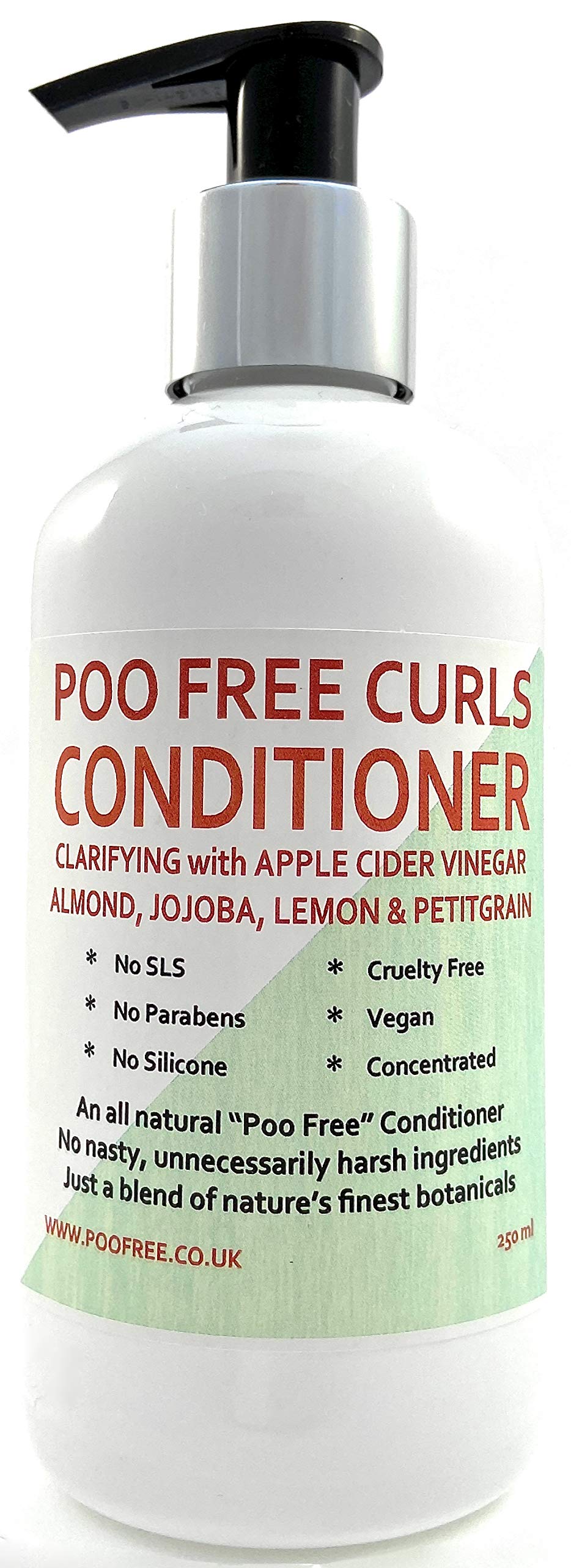 For Curly Hair Clarifying Conditioner Apple Cider Vinegar Almond Jojoba With Lemon Grapefruit Neroli 250ml By Poo Free No Sulfates No Parabens No Silicones Gentle Concentrated Buy