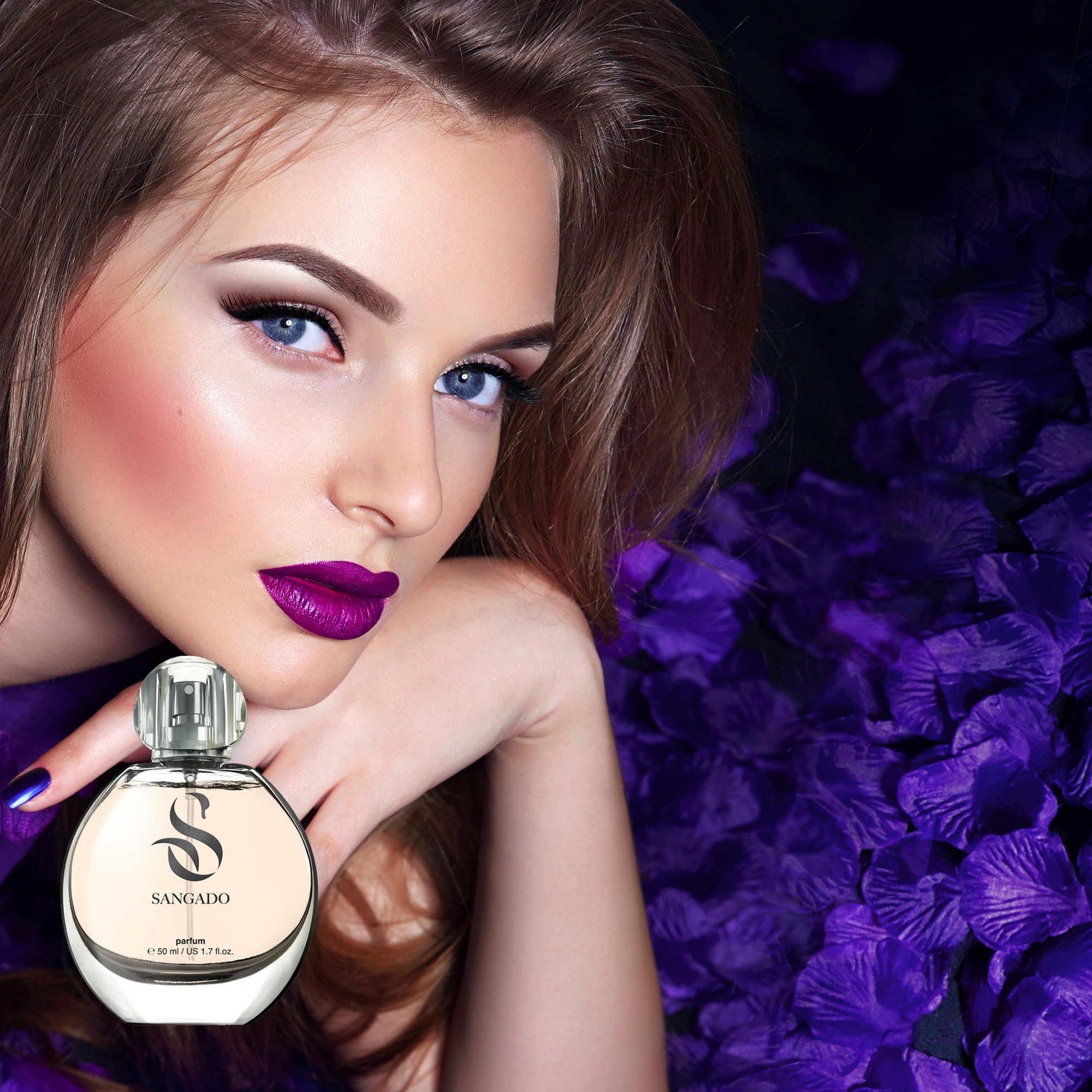 FIOŁKI przez SANGADO, Perfumy dla kobiet (parfum), 8-10 godzin długotrwałego utrzymywania się, Luksusowy zapach, 50 ml, Kod: 705