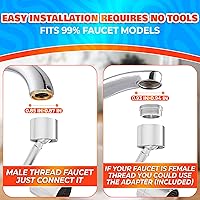 Vista 6 de Grifo universal con filtro, a prueba de salpicaduras