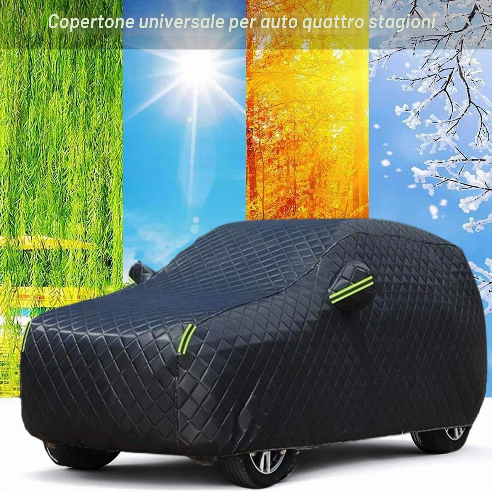 Telo Copriauto Antigrandine per Porsche Cayenne S Coupe 2024-2025,Telo Grandine AutoImbottito Telo Auto Esterno Contro Vento e Polvere