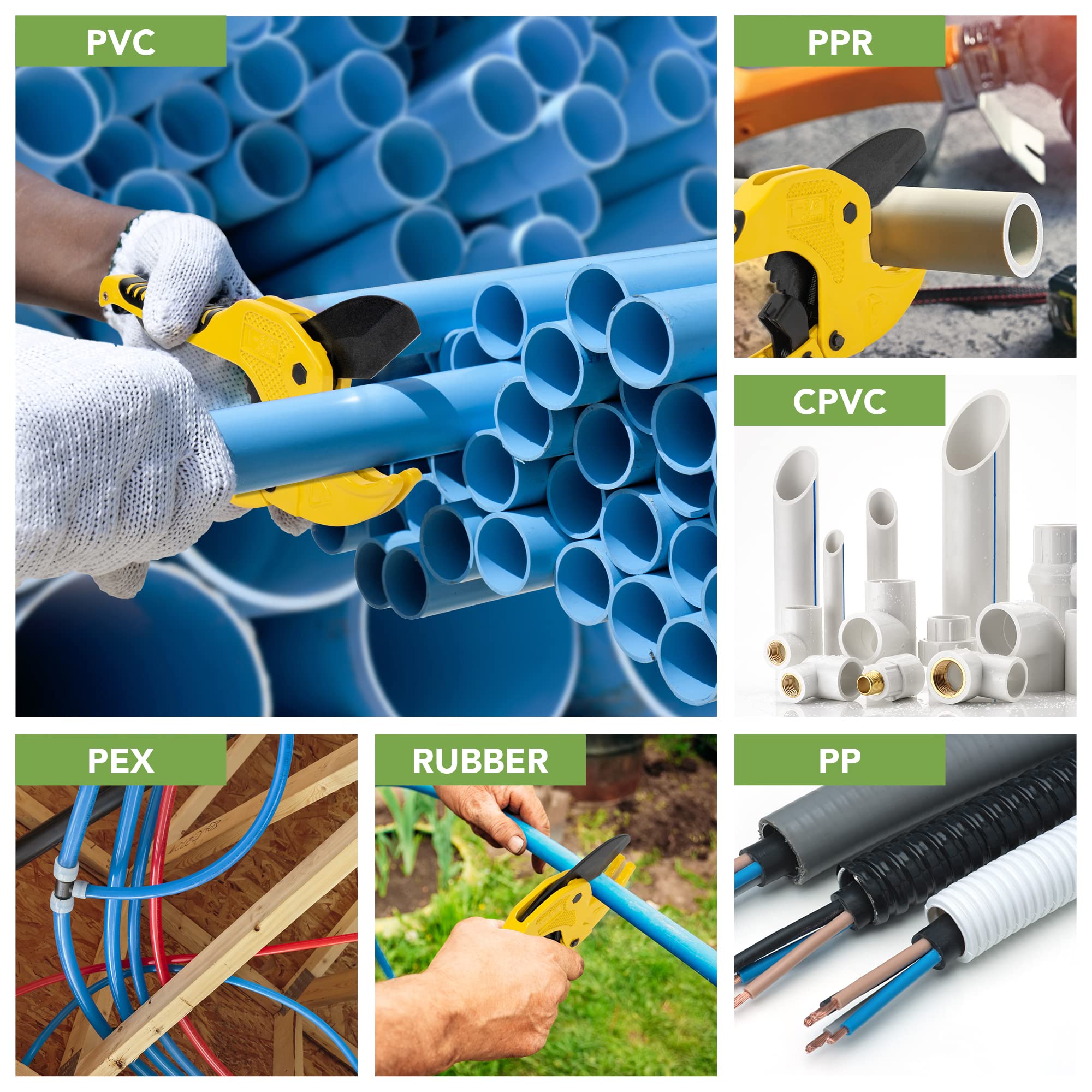 Tagliatubi Per Plastica E Gomma - Capacità 42mm, Con Lama SK-5 - Foto 3